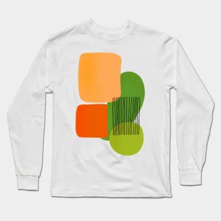 Geometric Colorful Shapes Long Sleeve T-Shirt